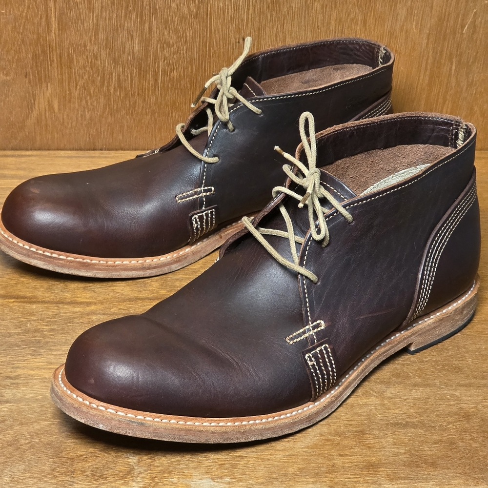 RARE TIMBERLAND BOOT COMPANY HORWEEN LEATHER MADE IN USA CHUKKA BOOTS - LIMITED
